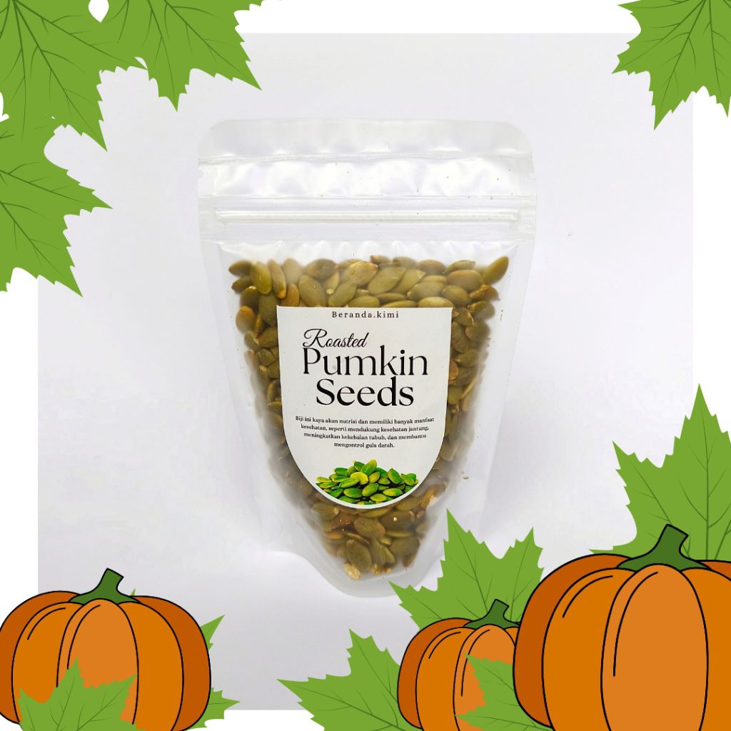 

PUMKIN SEEDS biji labu kupas - Travel Size 100 gr