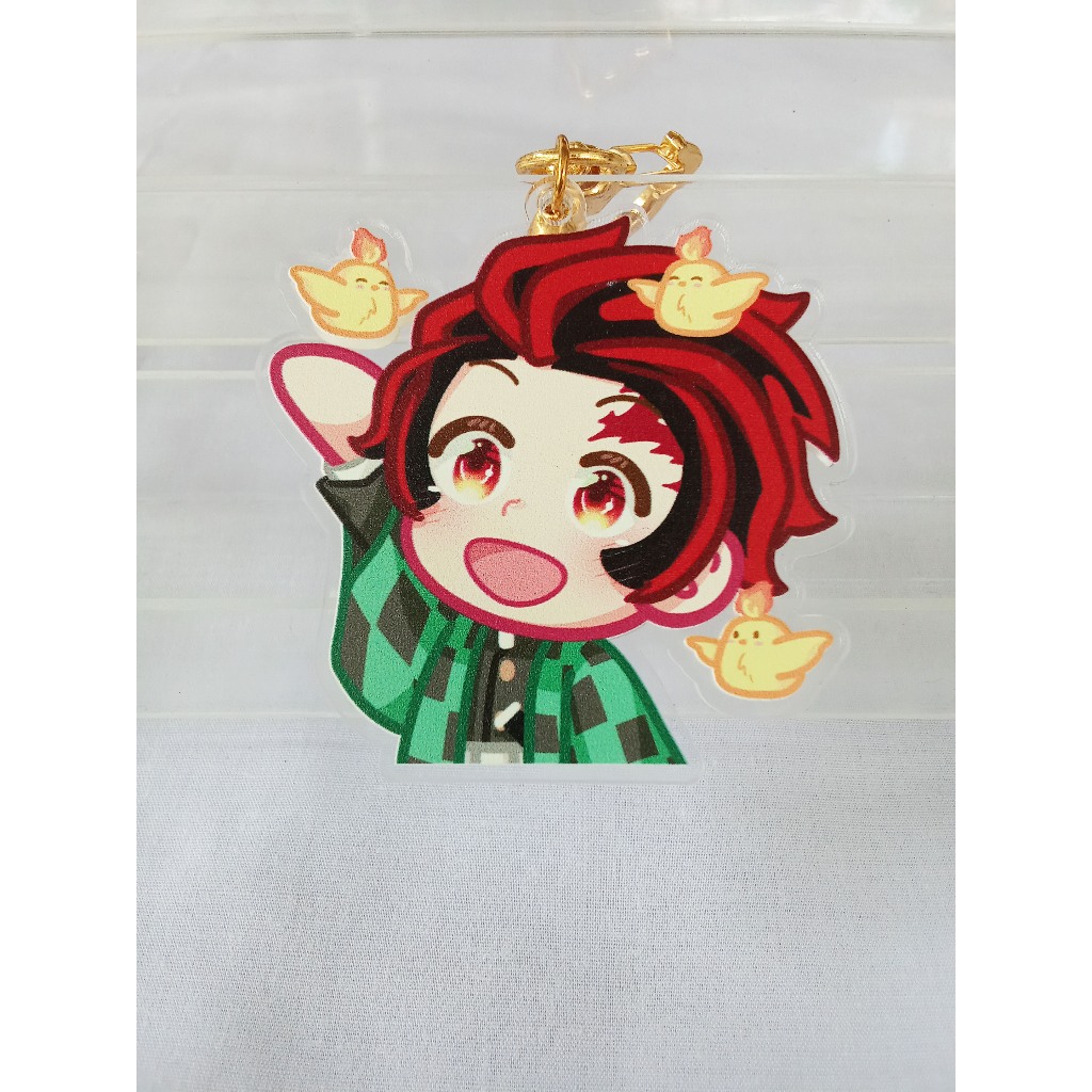 gantungan kunci akrilik chibi kimetsu no yaiba