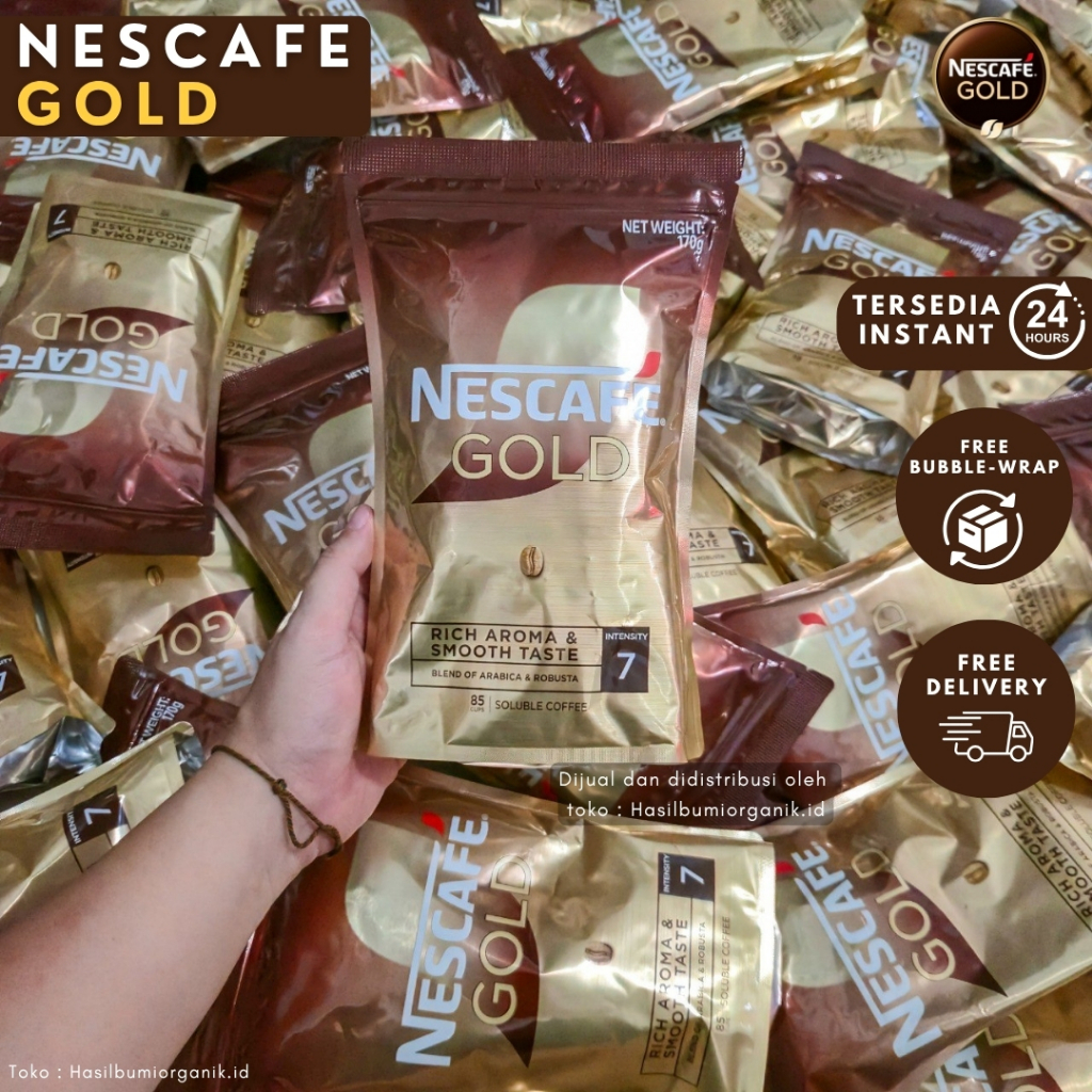 

NESCAFE GOLD 170g ORIGINAL KOREA – Kopi Instan Import / Rasa Lembut & Kaya