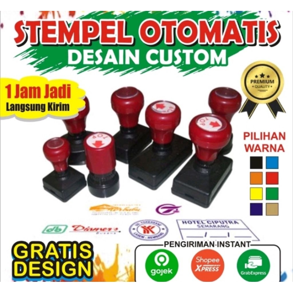 

stempel otomatis / flash stempel warna murah dan cepat