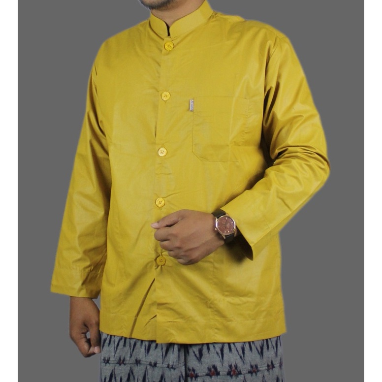 koko haibah merk asshahih baju muslim pria dewasa baju pria fashion muslim baju koko polos KODE G8N9