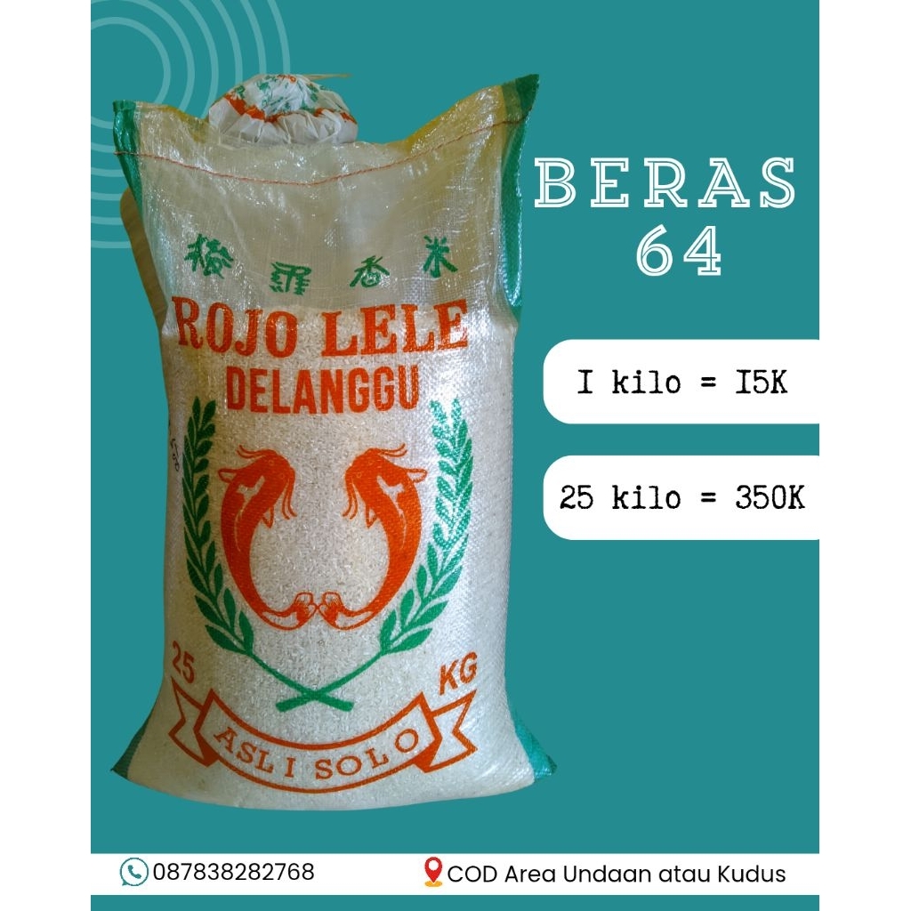 

Beras Rojo Lele Delanggu Asli