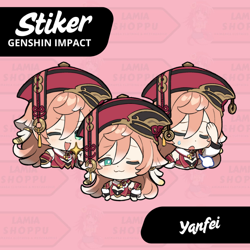 

Sticker Genshin Impact Yanfei | Stiker Yanfei Genshin | Sticker Yanfei GI