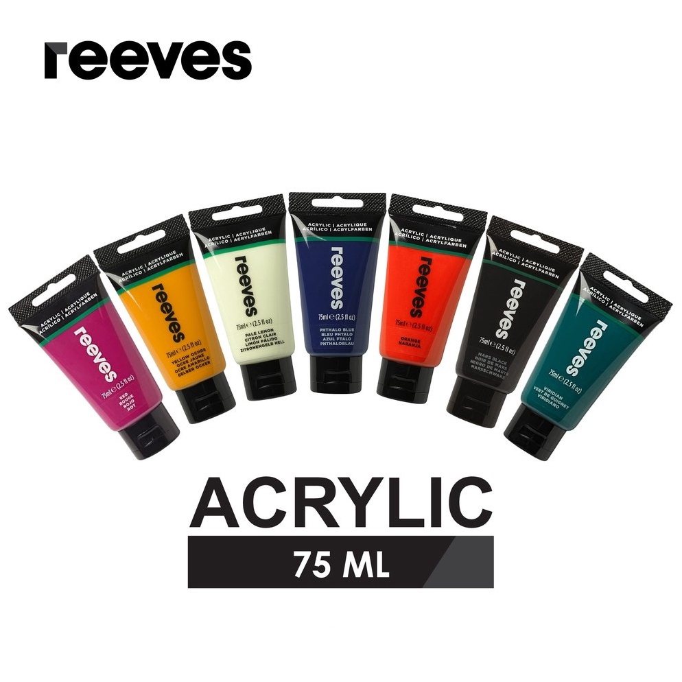 

KODE D44X Cat Acrylic Reeves 75ml Cat Akrilik Reeves Artists 75ml Acrylic Color Paint