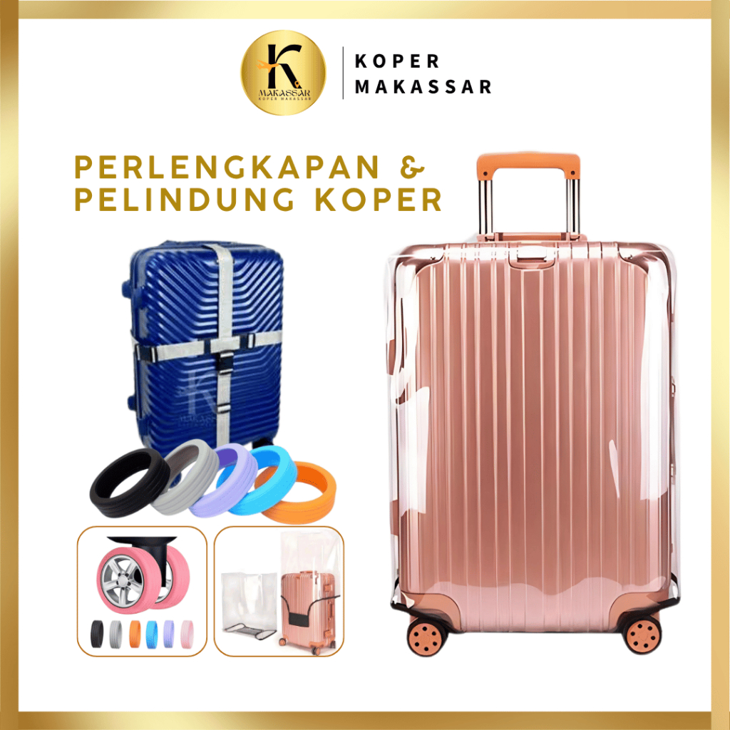 PERLENGKAPAN KOPER | TALI KOPER PELINDUNG KOPER & RODA  | AKSESORIS TRAVEL LENGKAP TERMURAH MAKASSAR