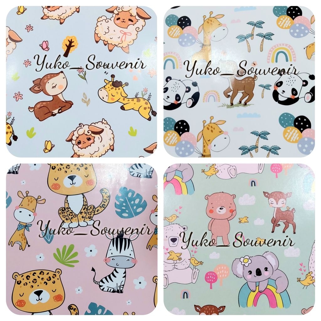 

Kertas Kado Kiky Binatang Hutan Kertas Kado Binatang Tebal Glossy Kertas Kado Animal Kertas Kado Tebal Binatang