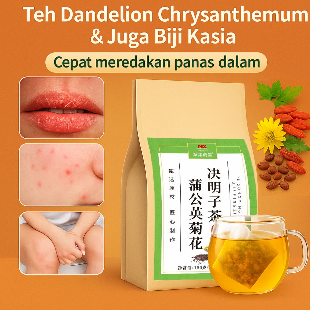 

COD⭐Beli 1 Gratis 1⭐Teh Dandelion, Krisan Dan Biji Cassia Teh Peremajaan Centennial Teh Krisan Cassia / Teh Sehat / Teh Menjaga Kesehatan Dan Mengurangi Api/Kantong Teh Untuk Meredam Api Dan Memberi Manfaat Pada Hati