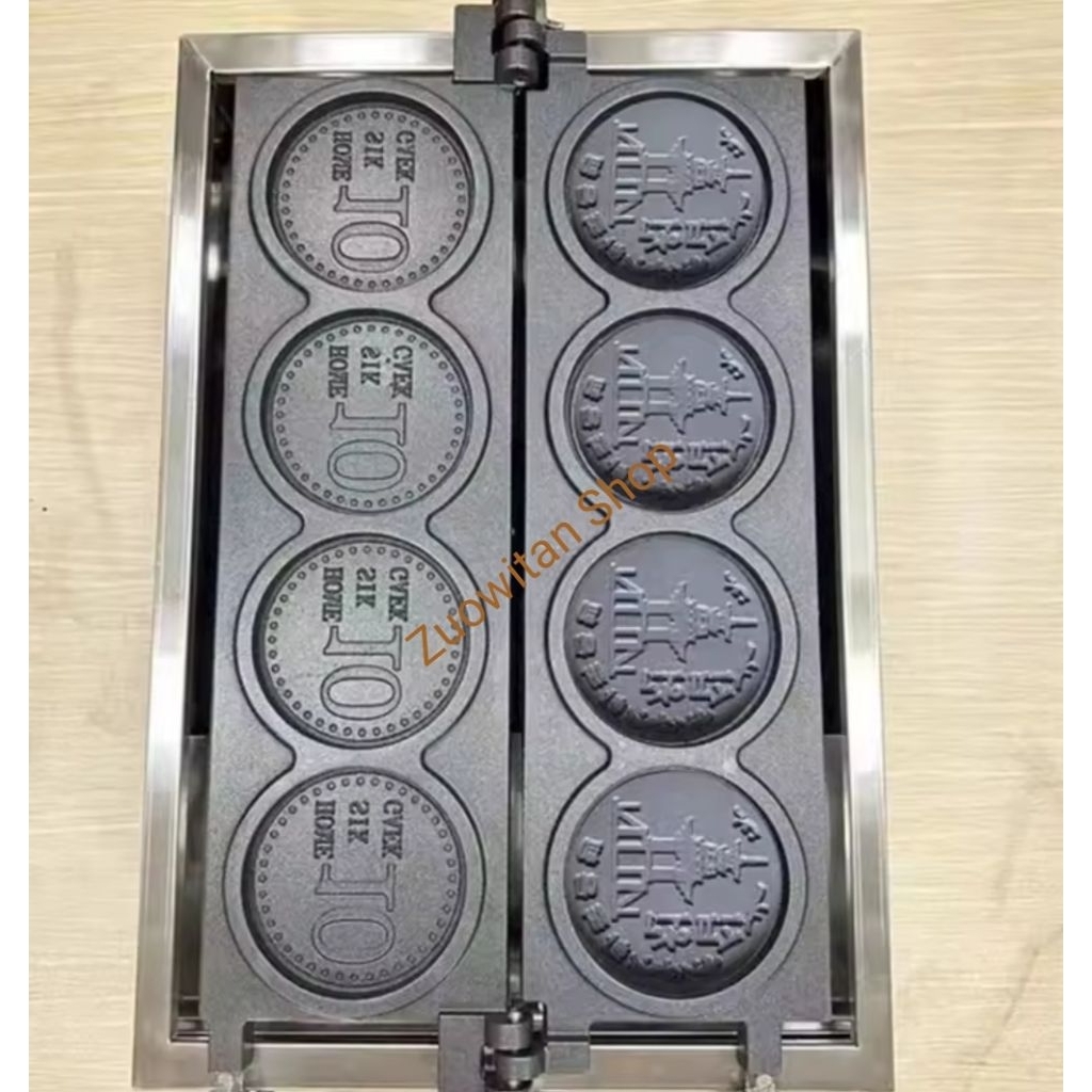 Electrical Coin waffle machine,mesin koin waffle listrik