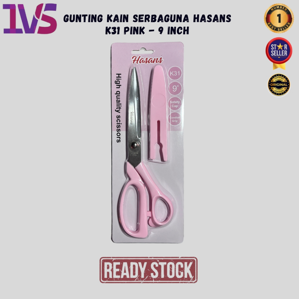 

Gunting Kain Serbaguna Hasans K31 Pink - 9 Inch – Tajam, Kuat & Tahan Lama!
