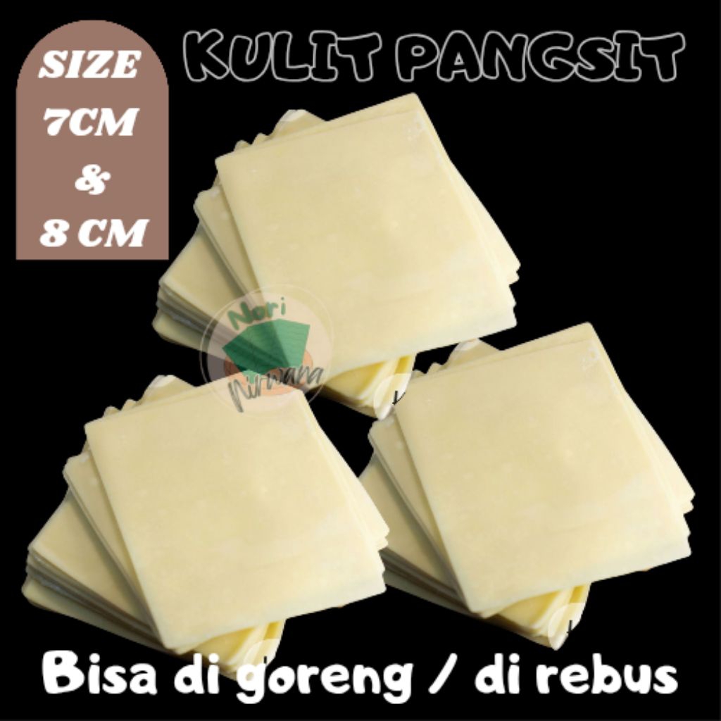 

Kulit Pangsit Kotak Dimsum Gyoza Kotak Premium Ukuran 7CM & 8CM