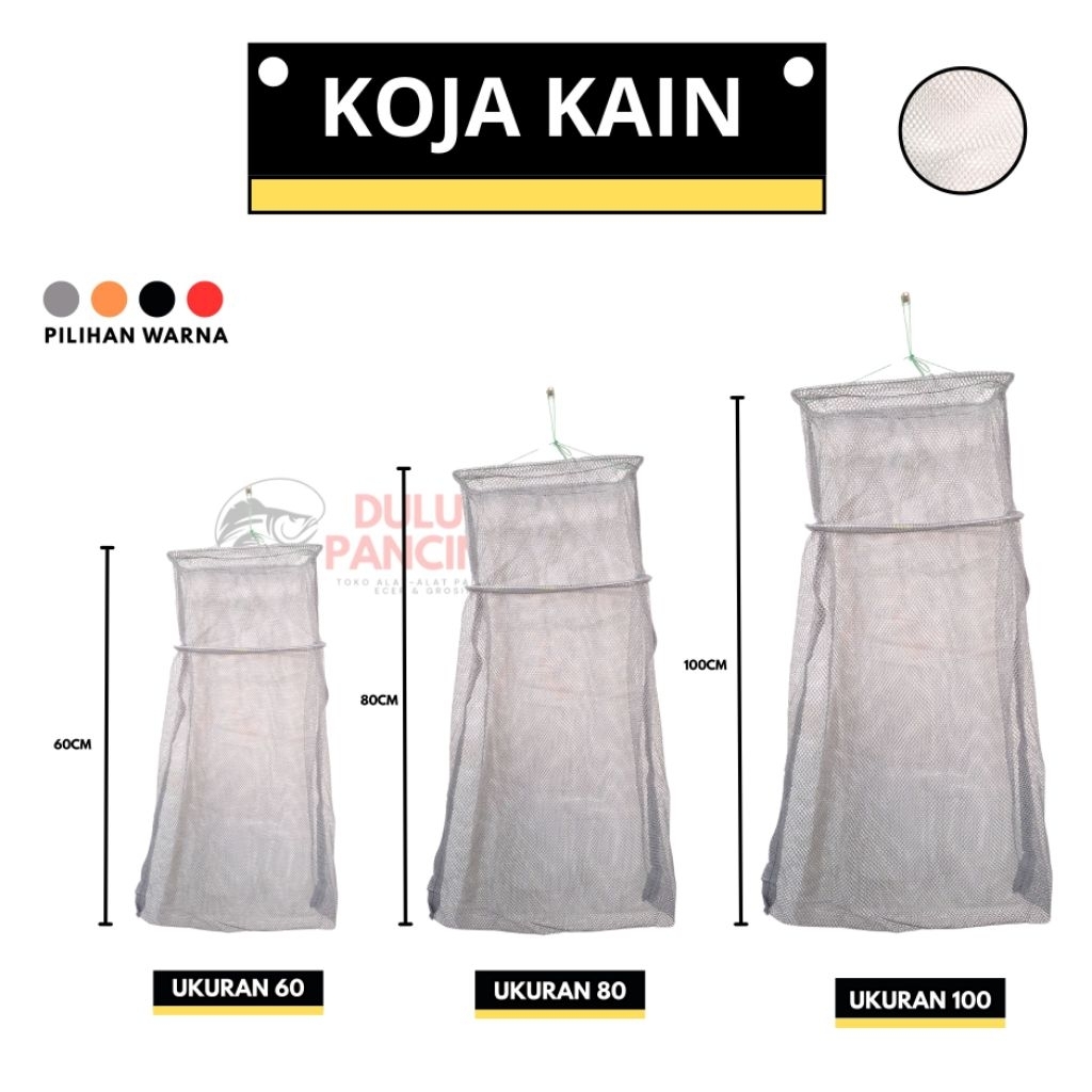 koja tempat ikan model kain
