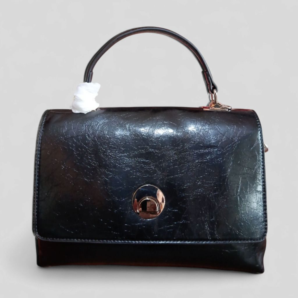 Fedan #0062 Black - [READYSTOCK] - Tas Premium Wanita - Tas Kerja Wanita - Tas Pesta - Tas Kondangan