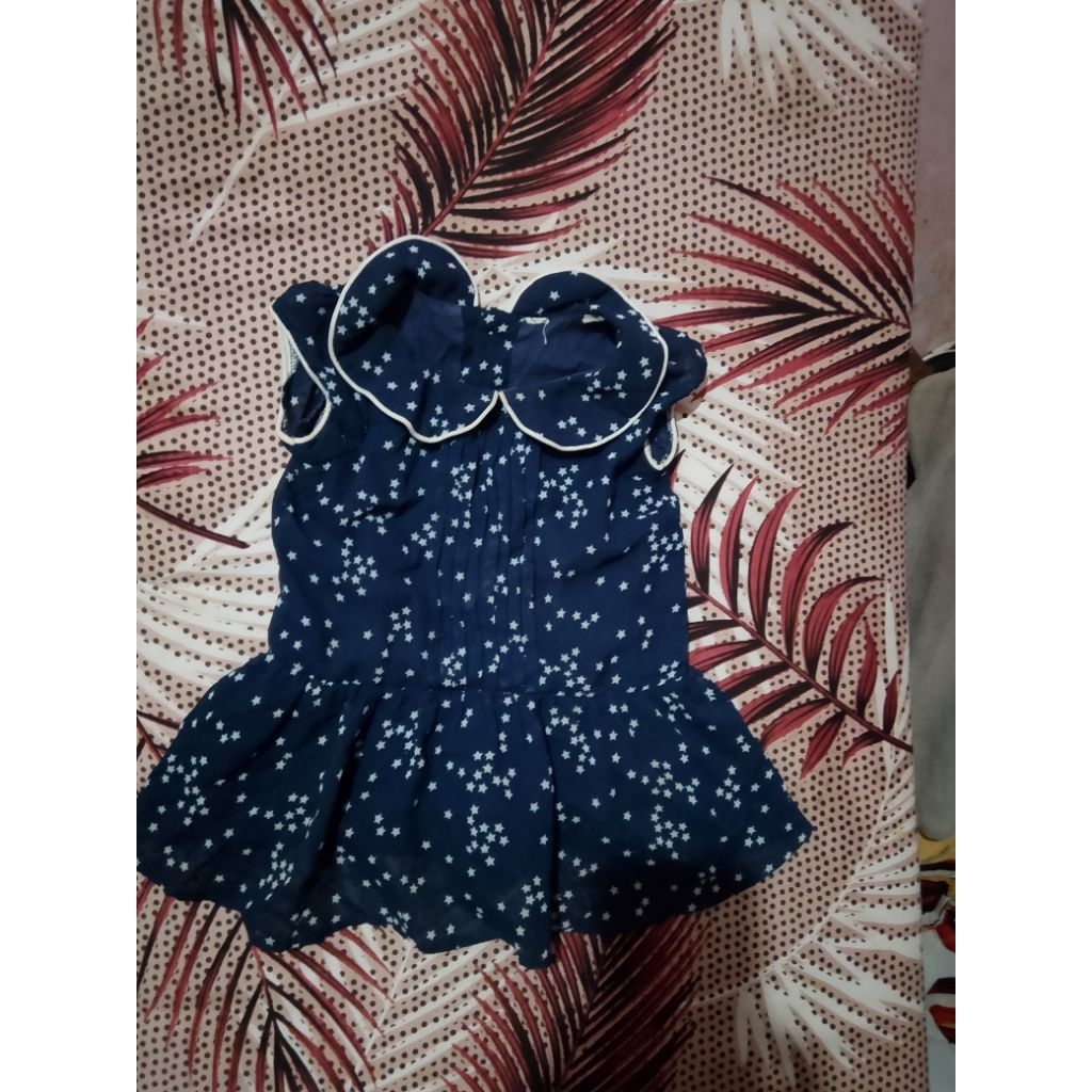 baju anak dress anak navy star pl