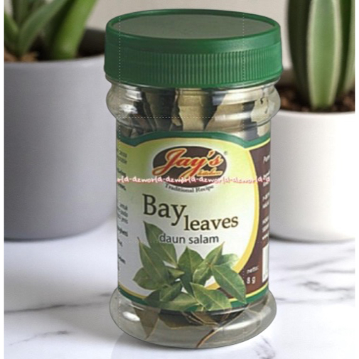 

Jay's Kitchen 8gr Bay Leaves Herb Daun Salam Siap Pakai 8 gram Kemasan Botol Jays Bumbu Masakan Instan Tambahan 8 gram Jais