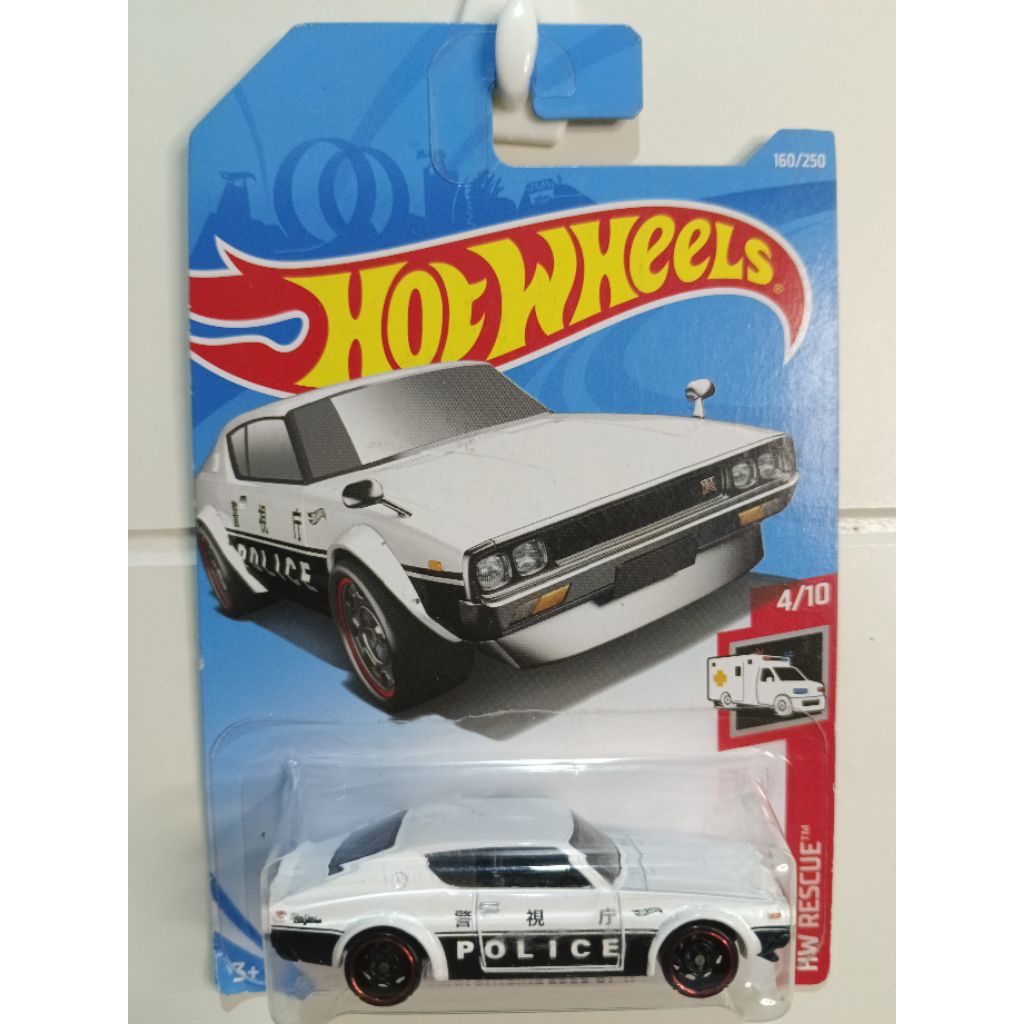 Hotwheels Nissan Skyline 2000 gtr Japan Police