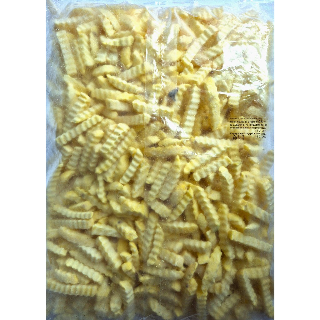 

Kentang Goreng Crinkle Cut AVIKO French Fries Import Netherland Belanda 2,5 kg