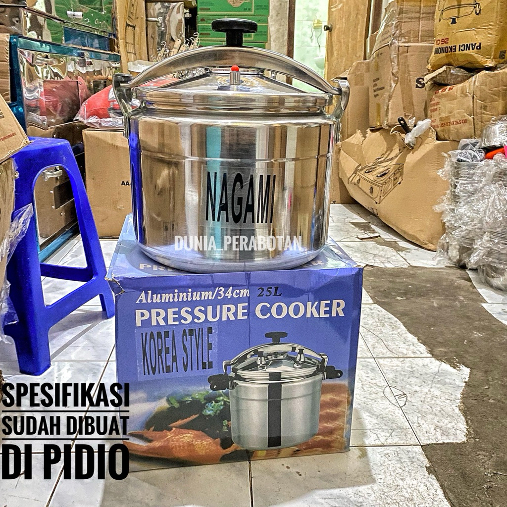 [ PRESURE COOKER 25L ] presto nagami 25liter / presto jumbo kapasitas 25liter / presto daging / kich