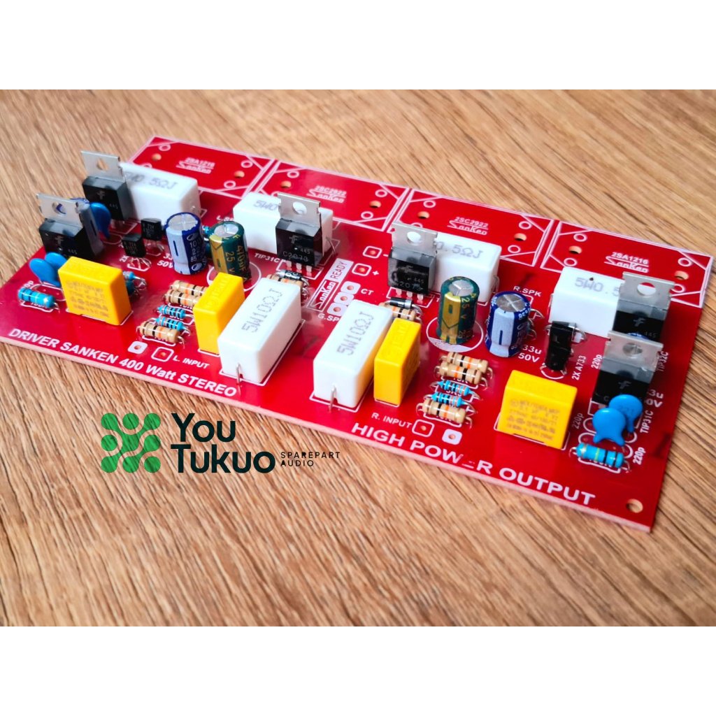 Kit driver Power amplifier sanken stereo safari 2x400 watt