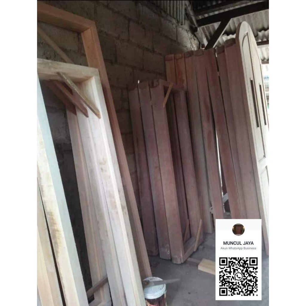 Kusen Jendela Kayu Meranti Lokal Sumatera Oven