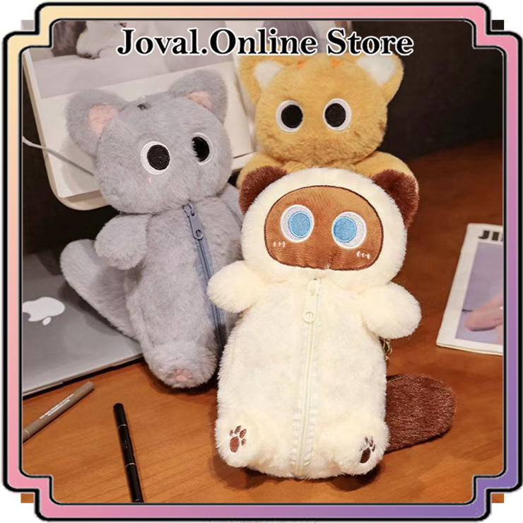 

TEMPAT PENSIL BONEKA KUCING LUCU BULU PLUSH / PENCIL CASE CUTE CAT PLUSH