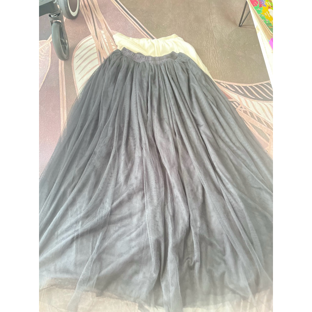 ROK TUTU HITAM DOUBLE LAYER (Preloved)