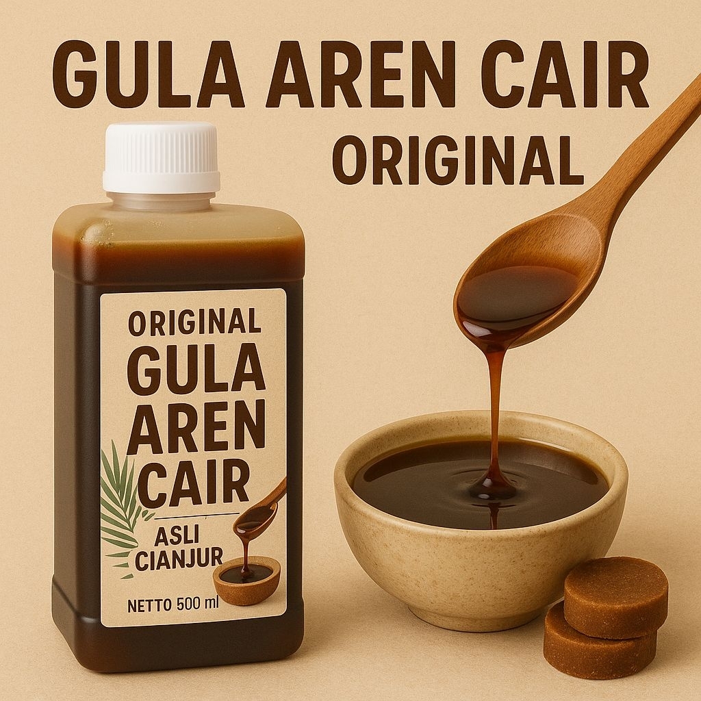

Gula Aren Cair Premium Organik isi 500 ml Asli Gula kawung Cianjur