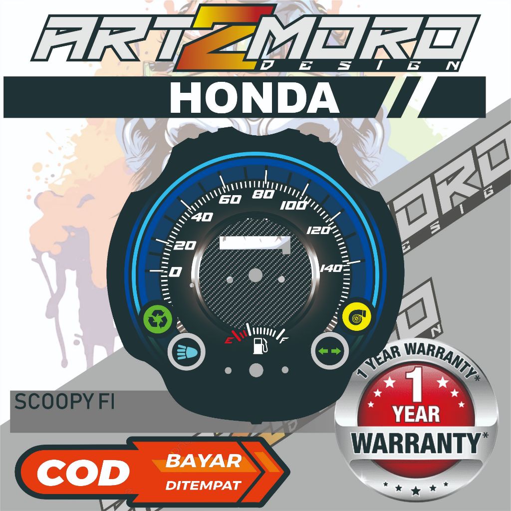 PAPAN SPEEDOMETER CUSTOM HONDA SCOOPY FI