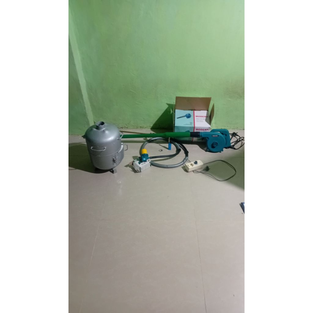 jet burner blower kompor peleburan logam emas, tembaga perak dll suhu 1300 cc