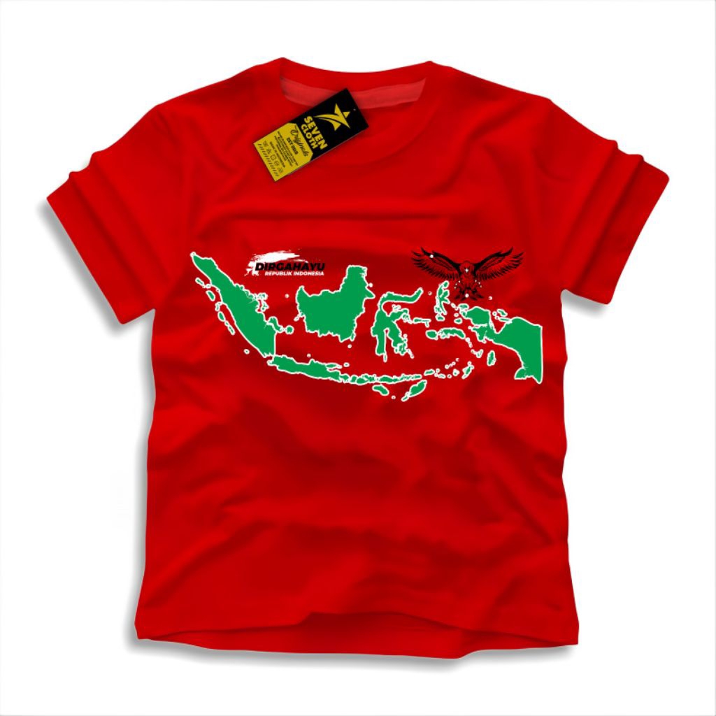 kaos distro anak kemerdekaan peta indonesia