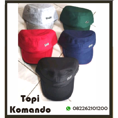 Topi Komando Custom Cetak Sablon DTF