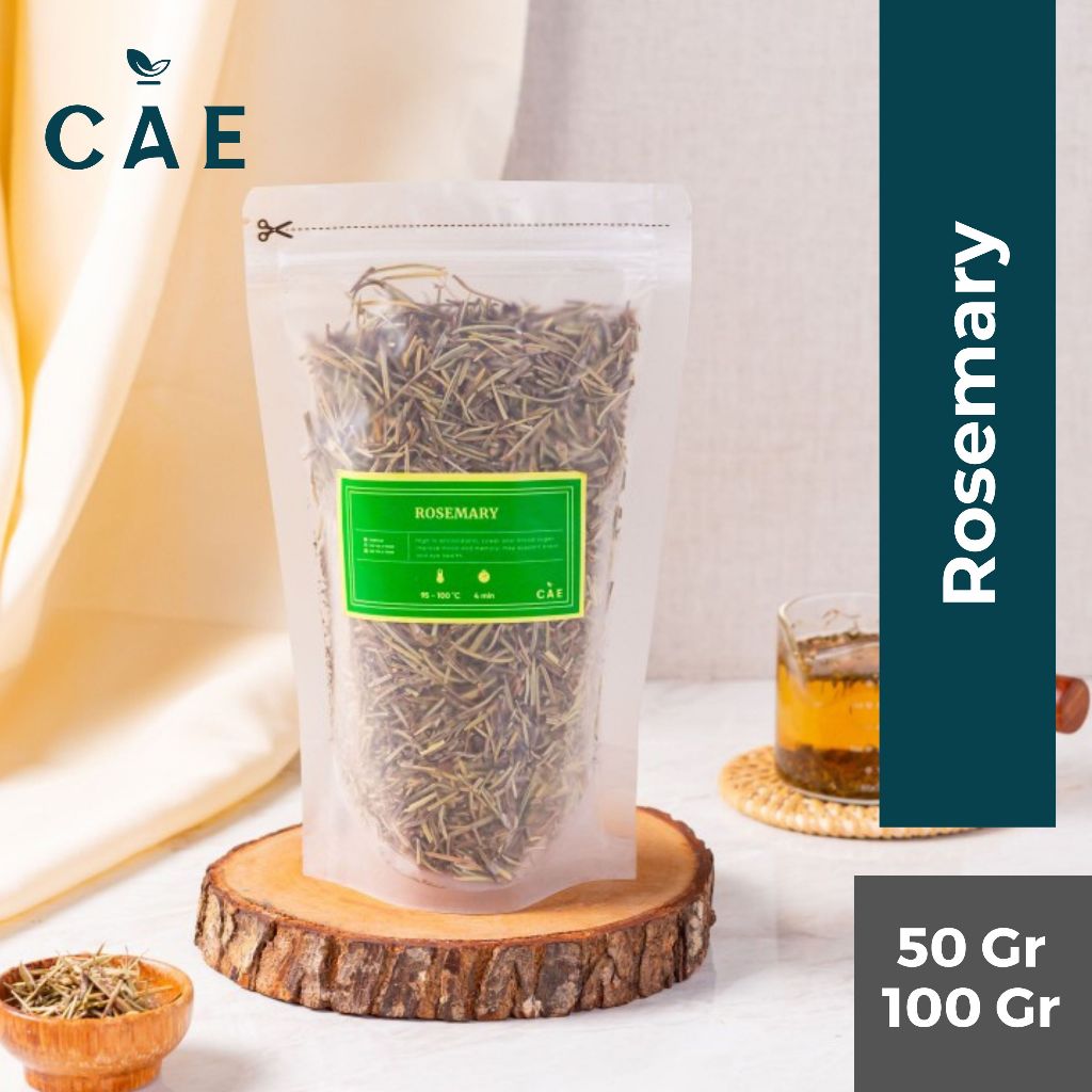 

Dried Rosemary Leaves Daun Rosemary Teh Kering Bumbu Rempah Premium