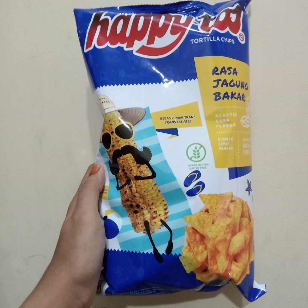 

happy TOS tortila chips jagung bakar