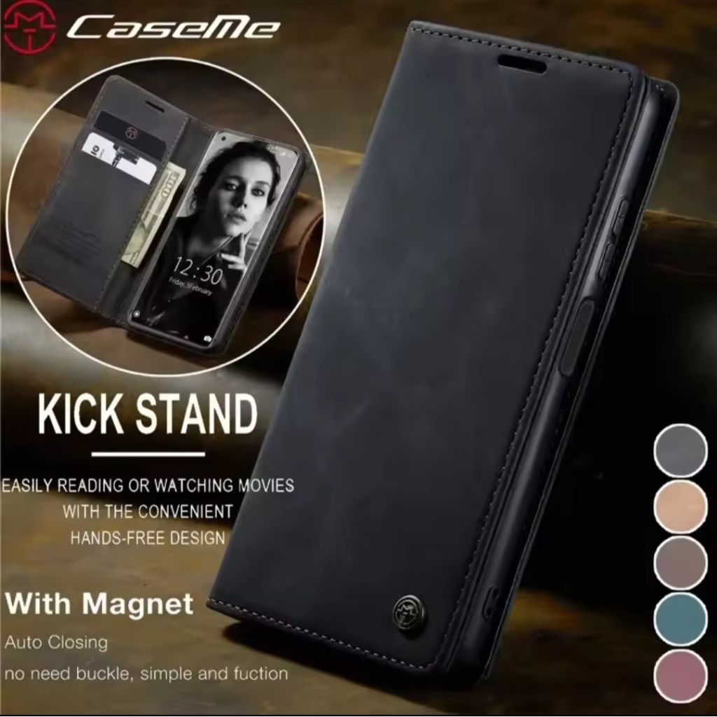 Case CaseMe 013 Casing For Oppo A52 A92 A74 A54 A77 A77s A57 Flip Wallet Leather Kulit Cover Dompet 