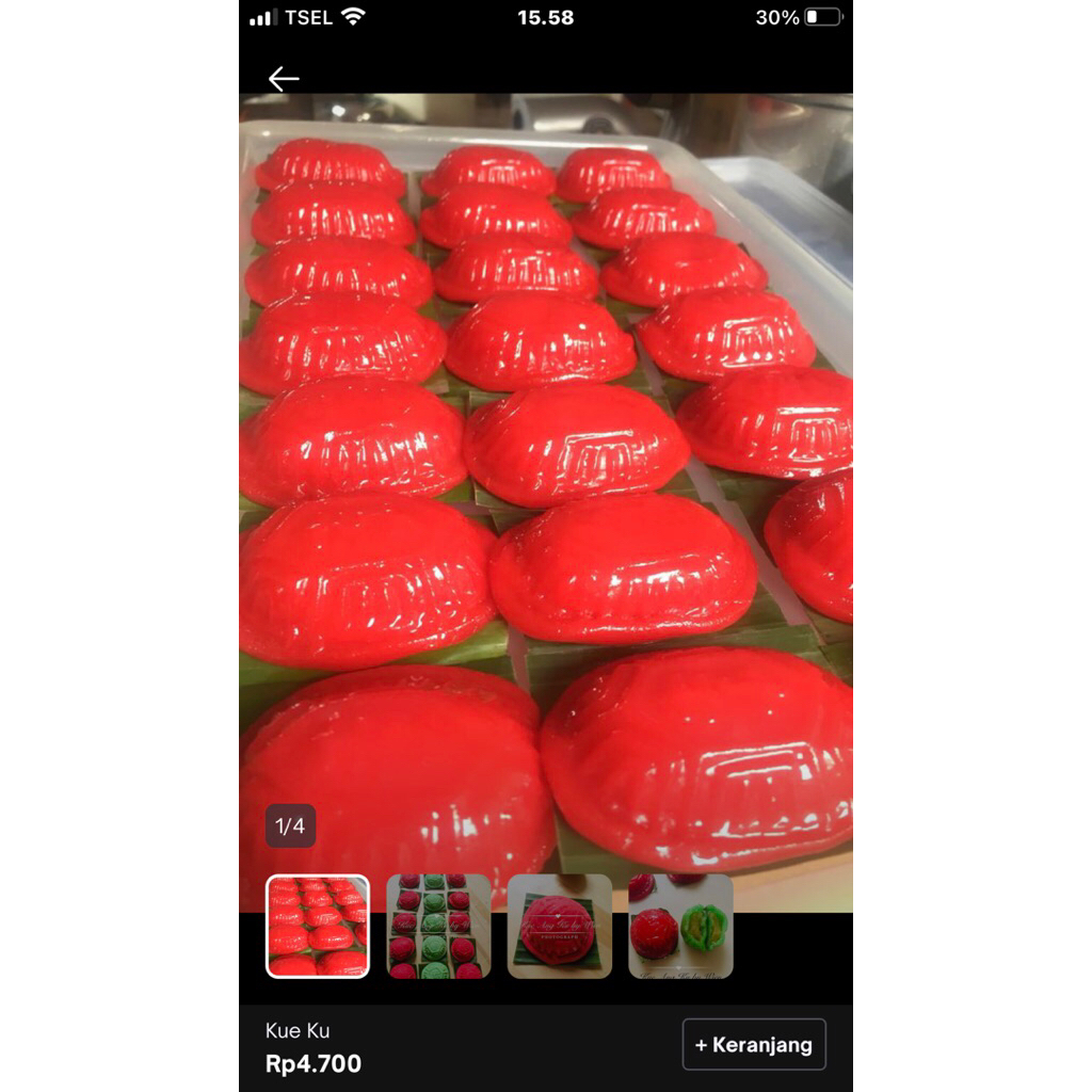 

Kue Ang Ku Aka Kue Ku per 20 pcs