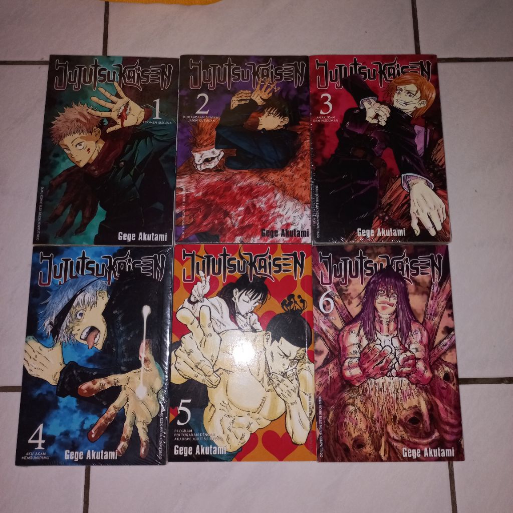PRELOVED KOMIK JUJUTSU KAISEN JJK 1-6