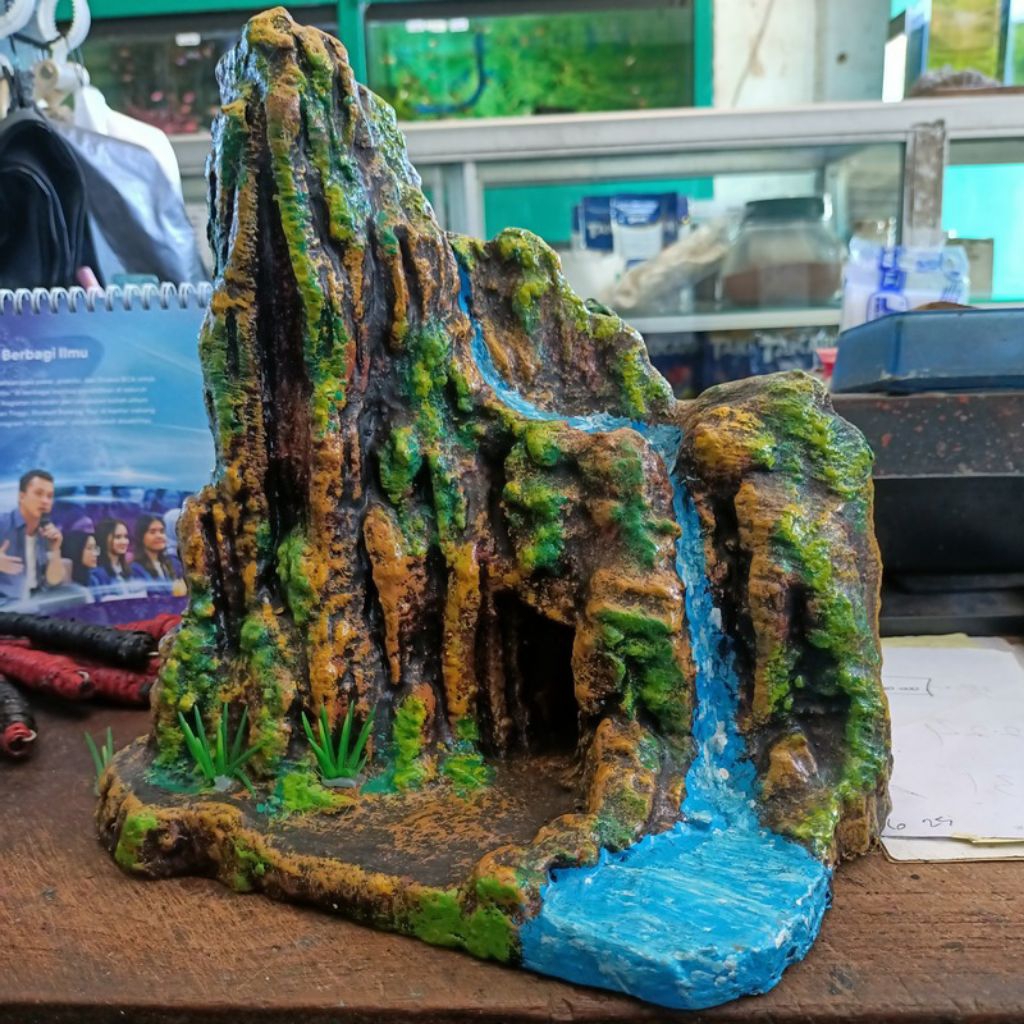 Hiasan tebing asesoris aquarium