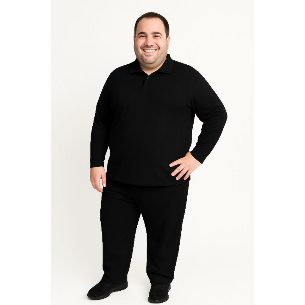 SETELAN KAOS PUTIH POLOS KERAH JUMBO XXXL CELANA TRAINING PUTIH DEWASA PRIA WANITA OVERSIZE