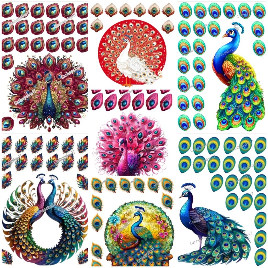 Topper Burung Merak Untuk Hiasan Buket Uang