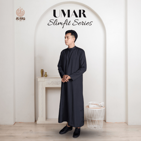 Jubah Slimfit Pria Gamis Pria Gamis Mewah Model Terbaru Jubah Slimfit AL-HAQ Jubah Reguler Gamis Mus