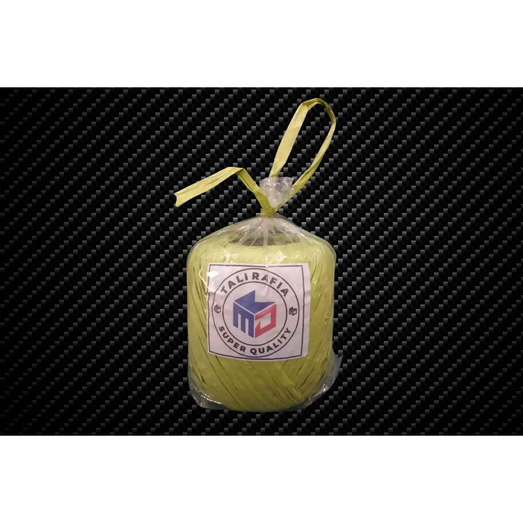 

Tali Rafia Kuning Stabilo Super Berat 1 Kg Full