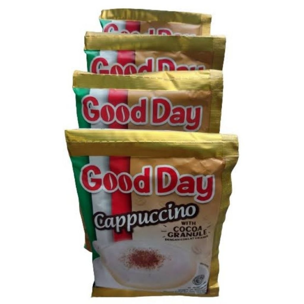 

kopi God day capucino 1renceng isi 10set