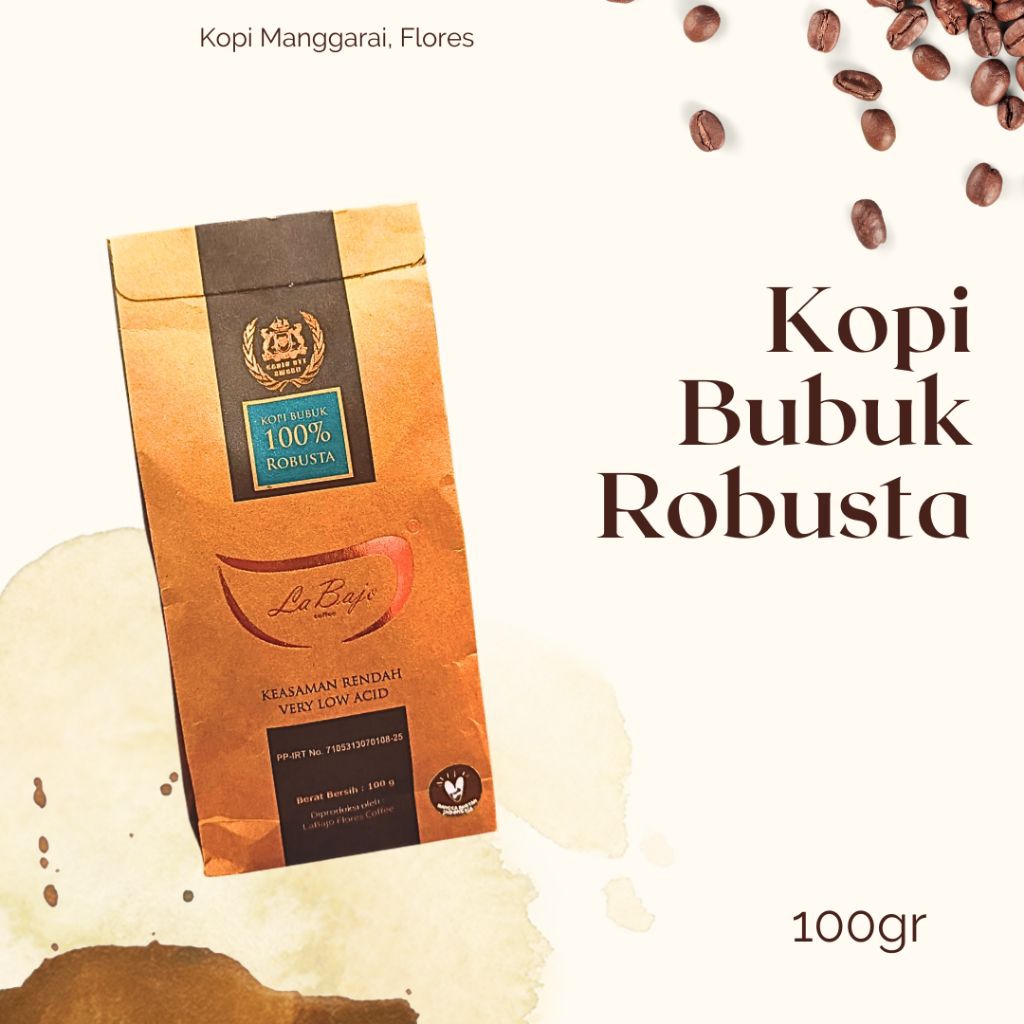 

Kopi Labajo Robusta Bubuk 100gr dari Labuan Bajo Flores