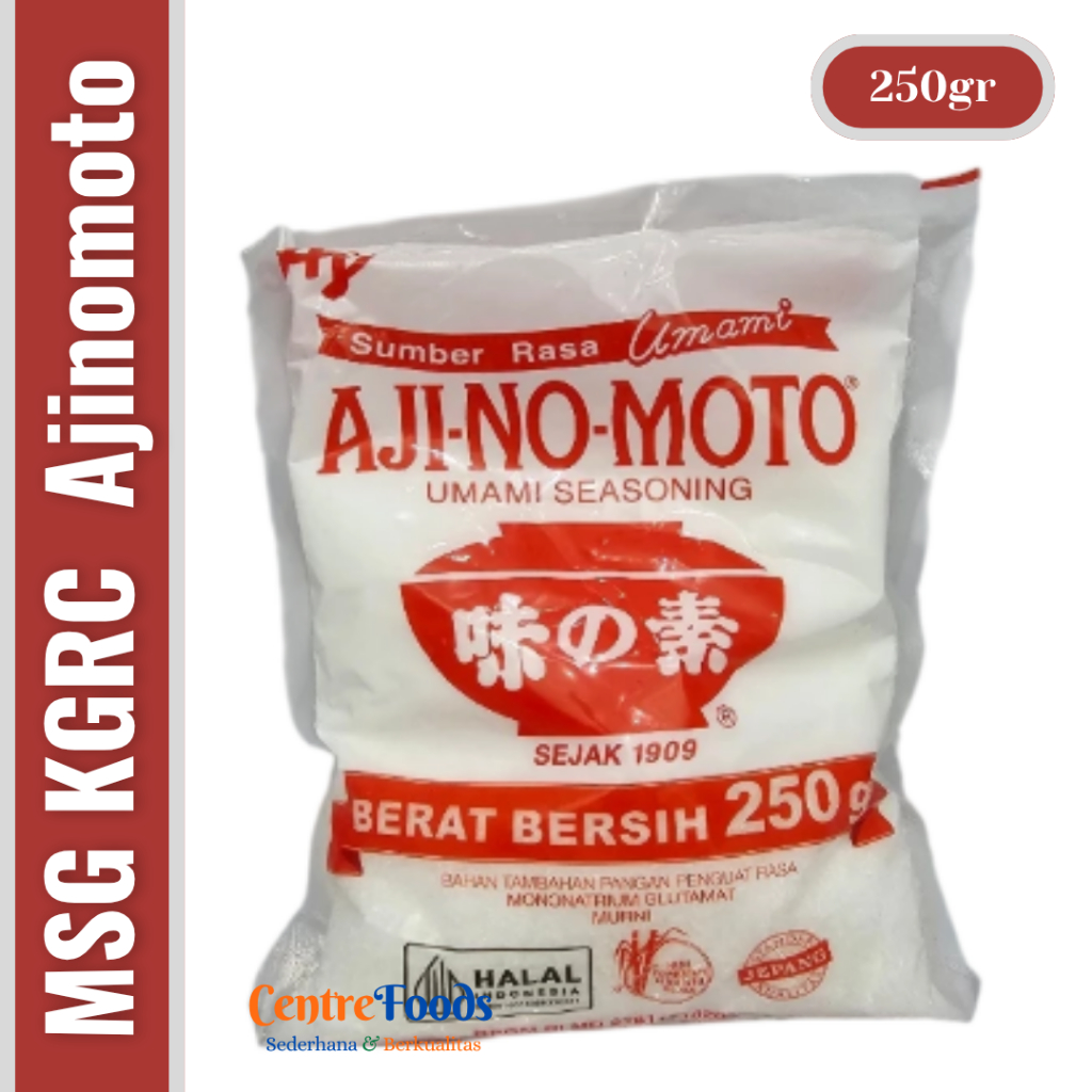 

Penyedap Rasa MSG KGRC - Sumber Rasa Umami Alami AJINOMOTO | 250gr [ Harga Per BKS ]