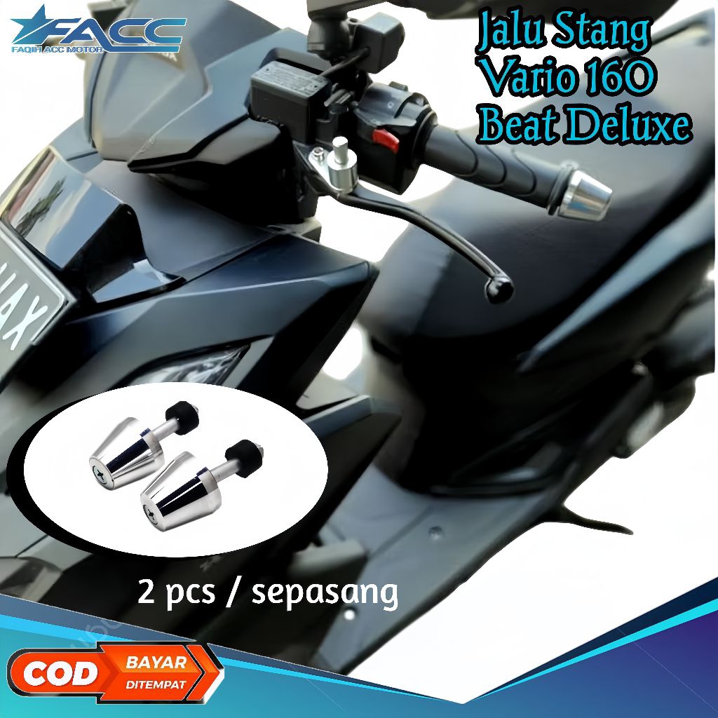 Jalu stang motor chrome  Vario 160 Beat Deluxe Scoopy
