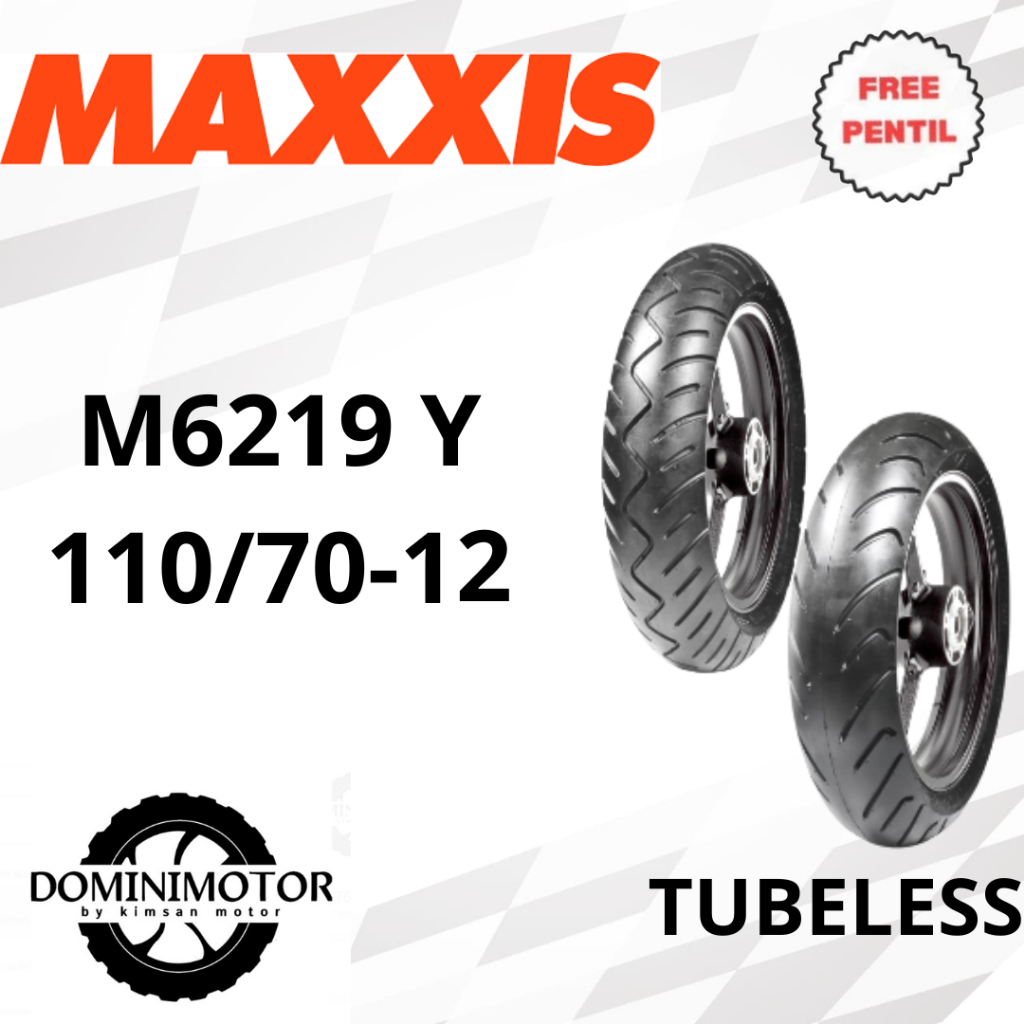 Ban Motor Ring 12 Ban MAXXIS M619 110/70-12 Ban Motor Ring 12 Ban Motor Fazio Ban Motor Tubeless Ban