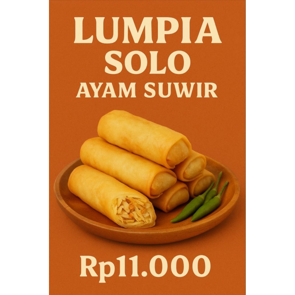 

lumpia solo isi ayam suwir