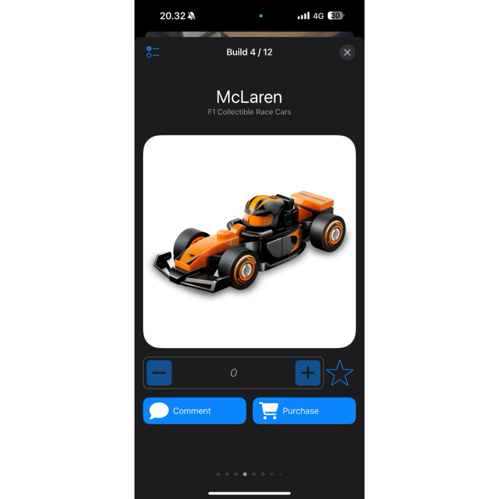 RB Minifigure lego formula 1