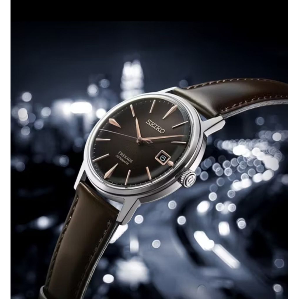 Seiko Presage Automatic Jam Tangan Pria Seiko Cocktail Leather