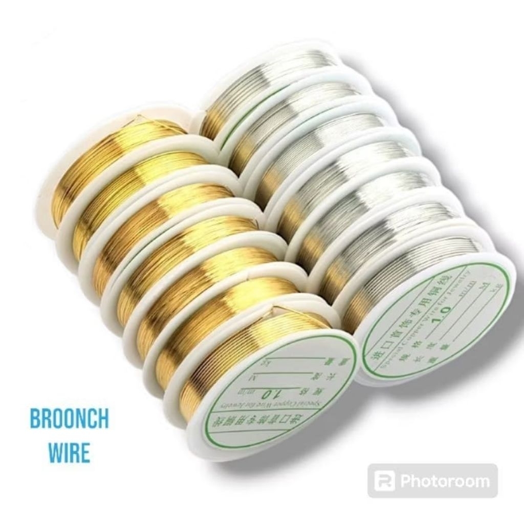 Kawat Bross Kawat Tembaga Aksesoris 0.8 mm 1.0 mm Kawat Manik-Manik Bross