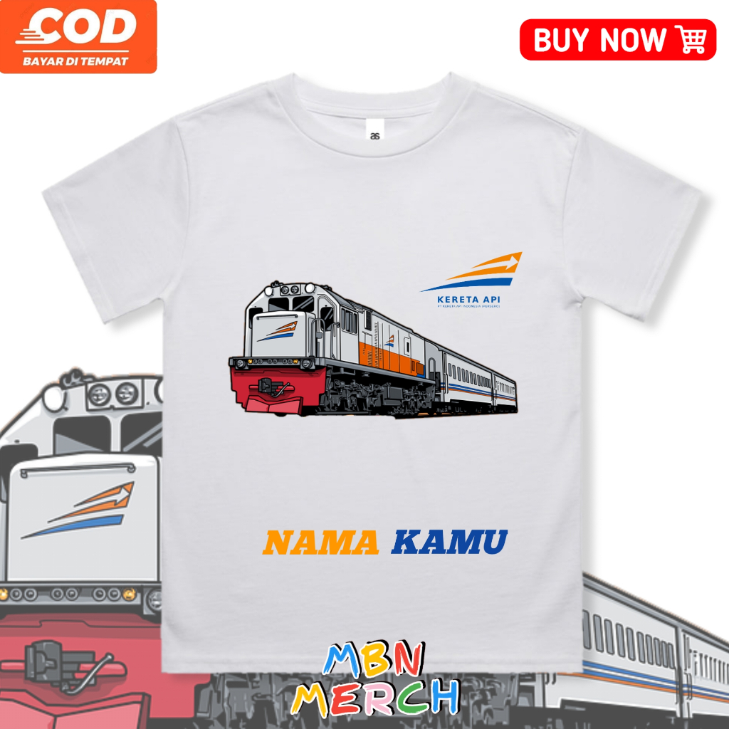 Baju Kaos Anak Kereta Api KAI / Kaos Anak Kereta KAI